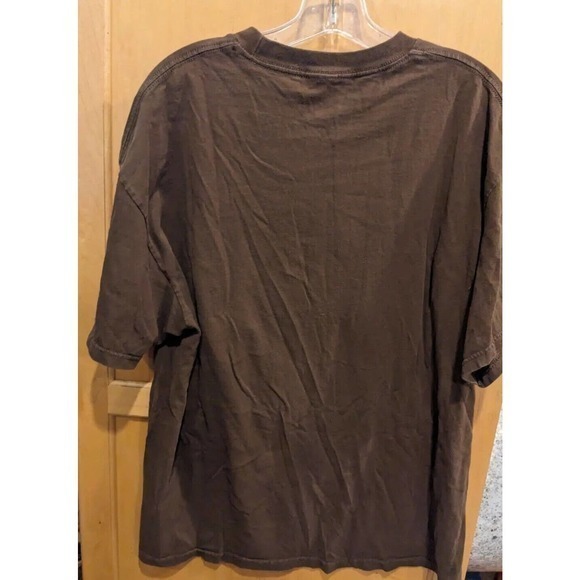 I‎ Don't Give A Rats A$$ T-Shirt Short Sleeve Graphic Novelty Tee Brown XL - Picture 3 of 4